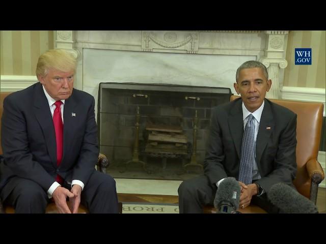 President Obama Meets With President-Elect Trump