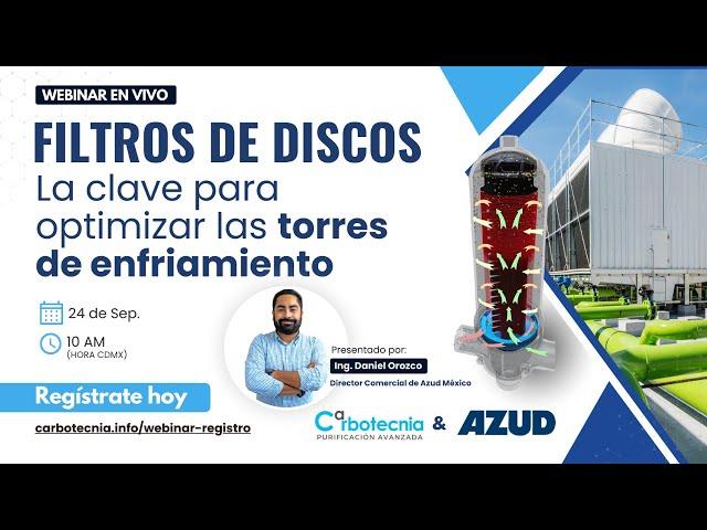 [WEBINAR] ▶️ FILTROS DE DISCOS: LA CLAVE PARA OPTIMIZAR LAS TORRES DE ENFRIAMIENTO.