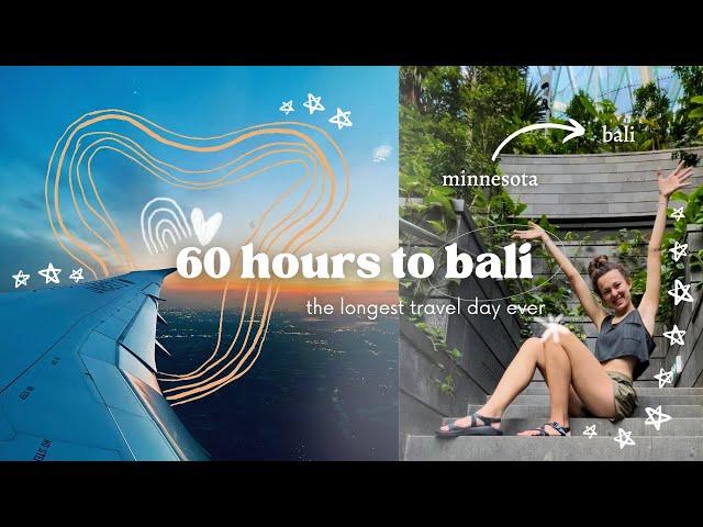 LONGEST TRAVEL DAY EVER // backpacking 60 hours to Bali - International Volunteer HQ