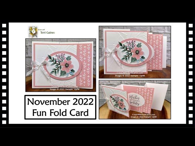 November 2022 Create with Terri Fun Fold Project - Accordion Fun Fold Tutorial