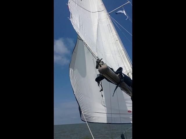 Misty under sail