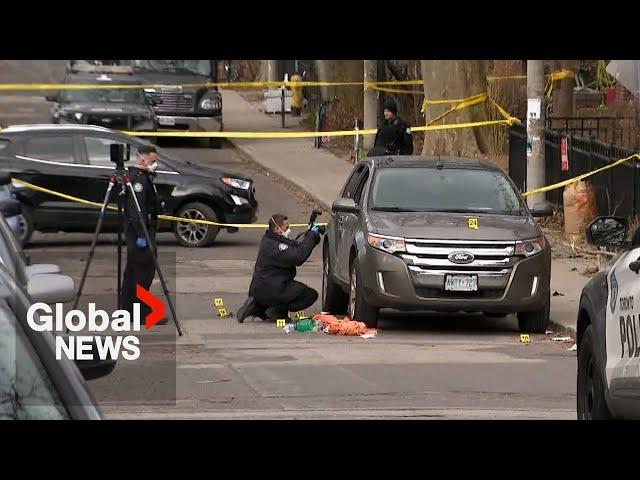 Toronto shooting: 2 dead in city's Riverdale neighbourhood as police hunt for suspects
