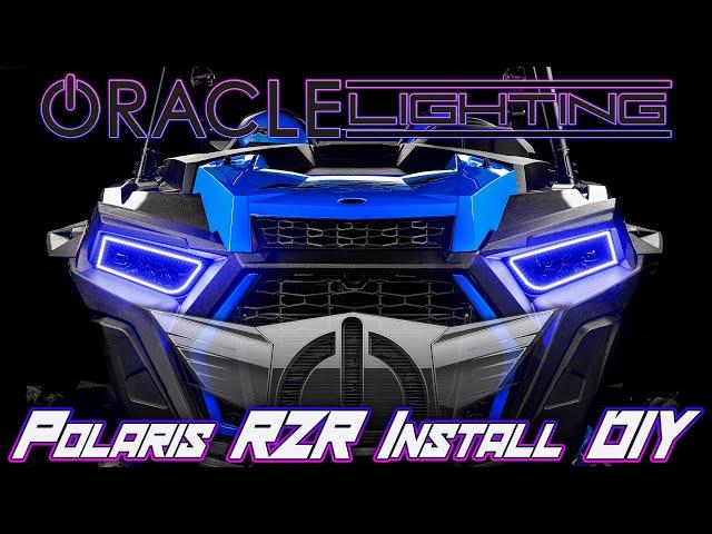 Polaris RZR ORACLE Dynamic RGBW Headlight Halo Kit Installation DIY