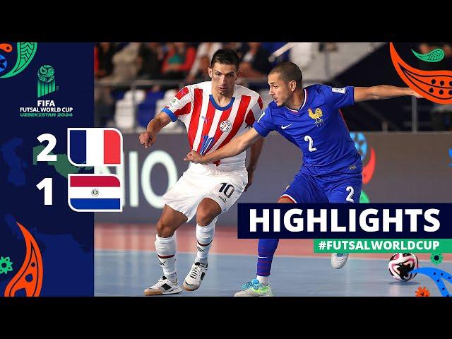 France v Paraguay | FIFA Futsal World Cup 2024 | Quarter-finals | Highlights