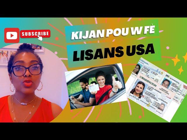 LISANS USA | Men kijan pou w fè lisans ou Etazini ak kisa wap bezwen pou w aplike pou lisans lan