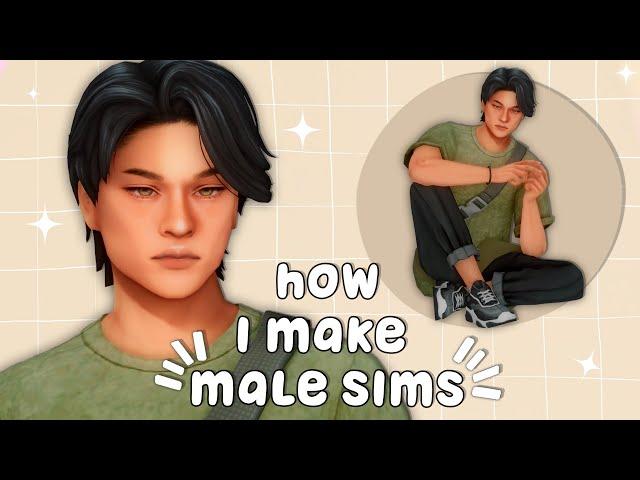 how i create my male simstips + cc links  | the sims 4