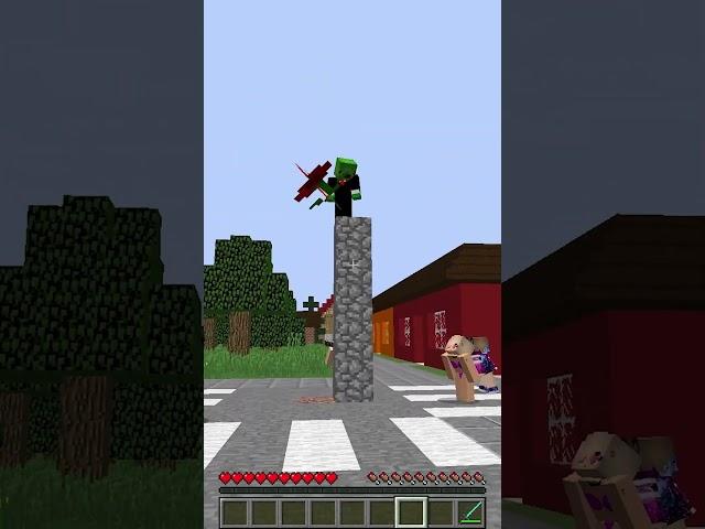 Why girls FALL IN LOVE with MIKEY in Minecraft  #maizen #minecraft #jj #funny #mikey #memes