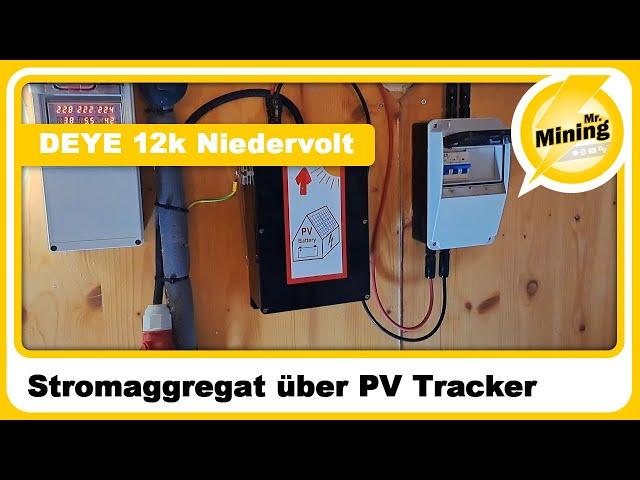 Geschafft Stromaggregat speist über den PV Tracker in den DEYE 12k Niedervolt ein