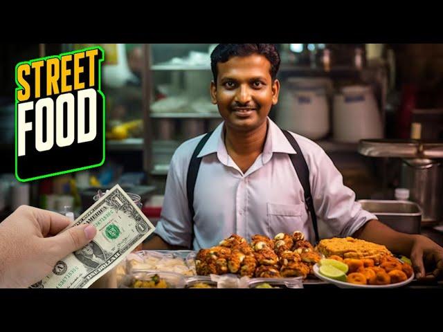 $1 SUPER CHEAP MUMBAI SLUM STREET FOOD + STREET WALK!!