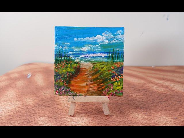 Easy Acrylic Painting Ideas / Acrylic painting for Beginners