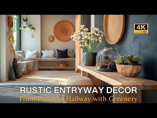 Eco-Friendly Entryway Decor: From Porch to Hallway with Greenery & Rustic Entryway Furniture Ideas