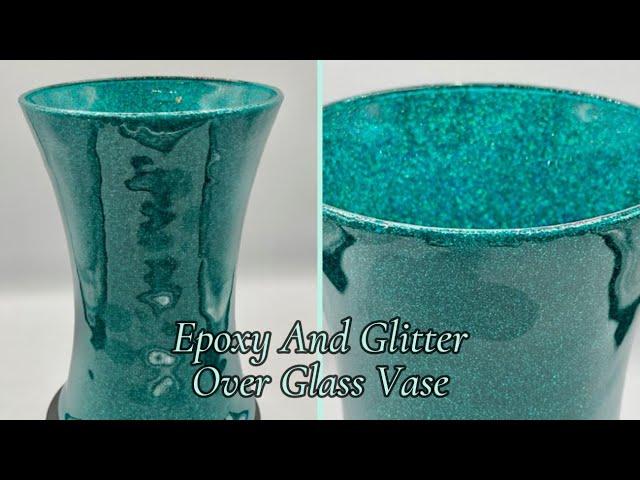 #30 DIY Resin & Glitter Vase Over Glass