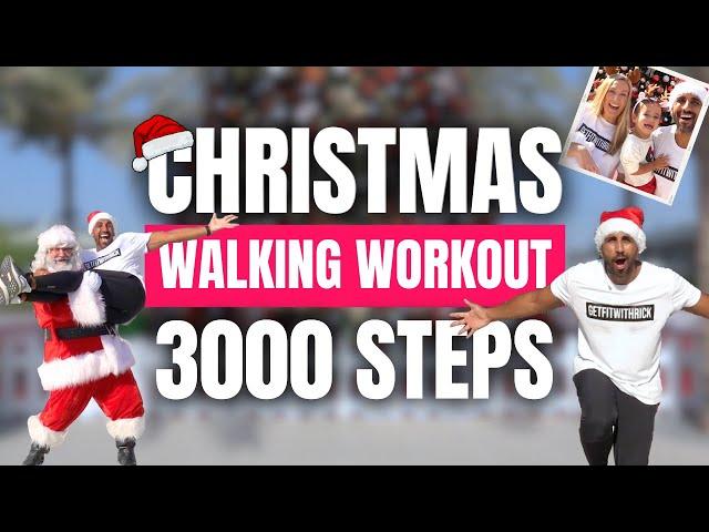 Christmas Walking Workout | 3000 steps at home | Dance Fitness