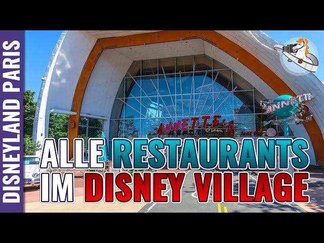 Alle Restaurants im Disney Village in Disneyland Paris  | Kompletter Restaurantguide