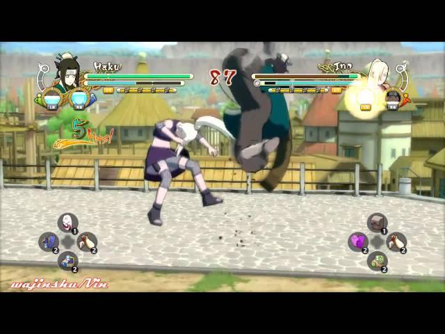 Naruto Ultimate Ninja Storm 3 Edo Haku vs Ino Gameplay