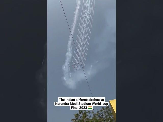 The Indian airforce airshow at Narendra Modi Stadium World Cup Final 2023 indvsaus