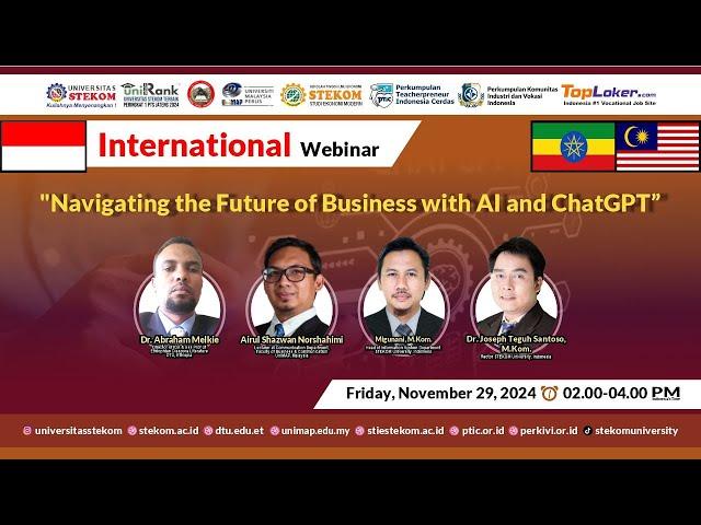 INTERNATIONAL WEBINAR: Navigating the Future of Business with AI and ChatGPT