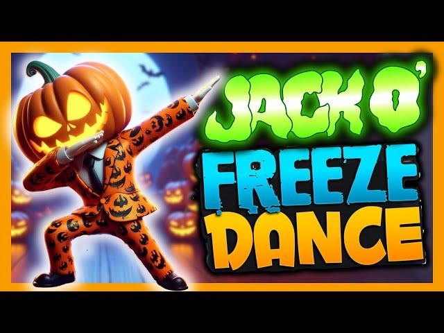 ️ Halloween Freeze Dance with Jack O'Lantern! ️ Brain Break for Kids | Just dance and freeze!