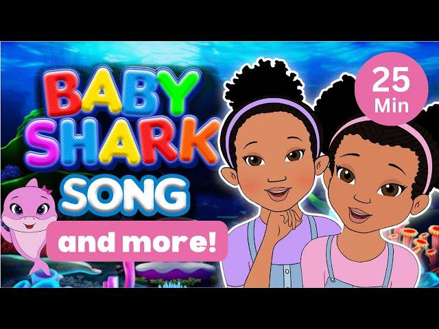  Baby Shark & More!  Non-Stop Kids Songs & Nursery Rhymes | Sisterly Vibes Compilation 