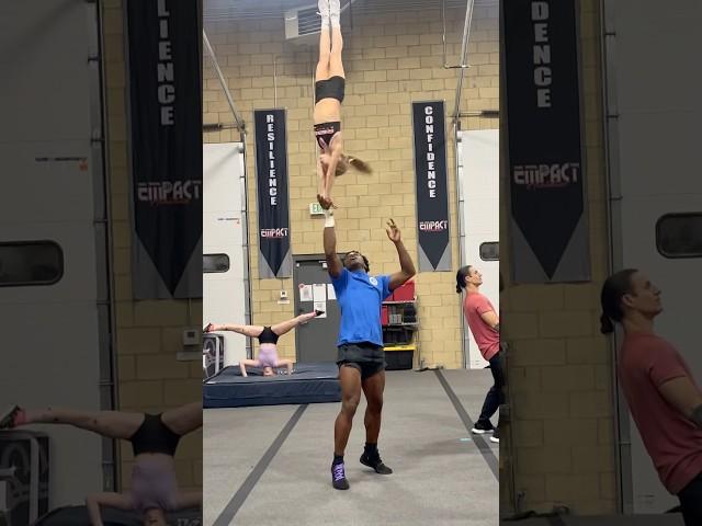 This stunt was  #sports #stunt #cheer #youtubeshorts #athlete #flyer