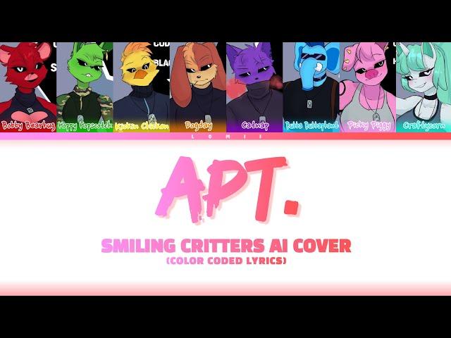 [AI Cover] Smiling Critters - APT. (Color Coded Lyrics)