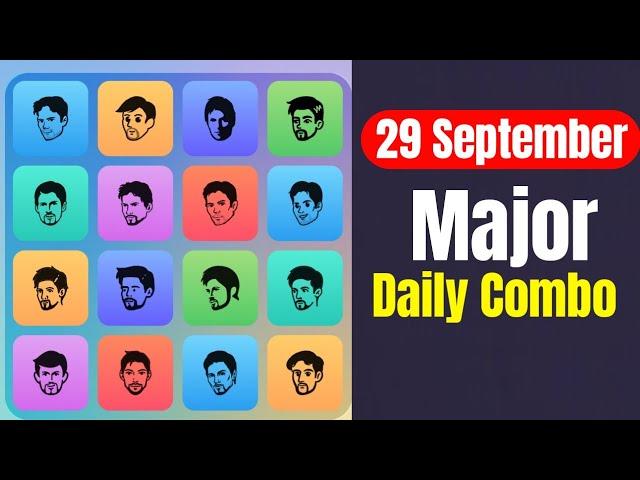 Major Daily Combo Puzzle Durov | 29 September Major Daily Combo | Major Airdrop | Puzzle Durov