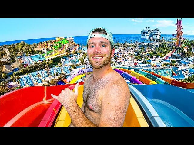 Visiting Perfect Day At Coco Cay Water Park! ALL Waterslides POV