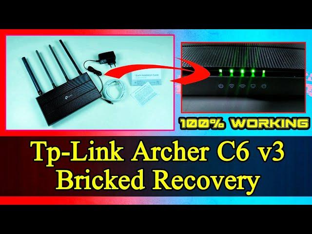 How to Tp-Link Archer C6 v3 bricked / UnBrick recovery | Tp link archer c6 v3 tutorial