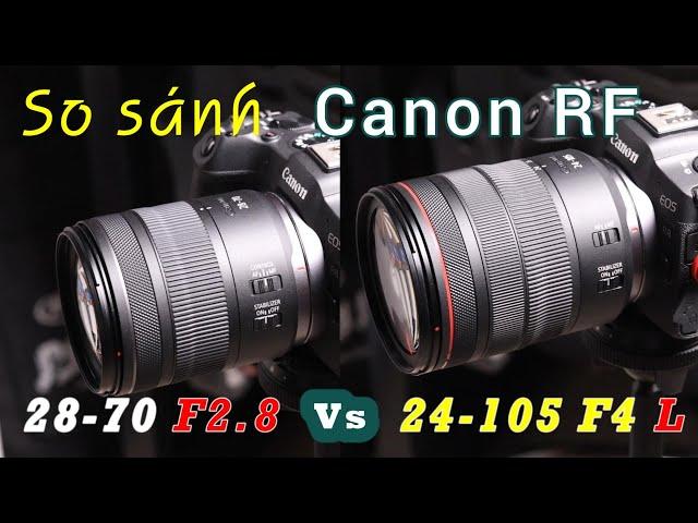 So sánh Canon RF 28-70 F2.8 vs 24-105 F4 L với Canon R8