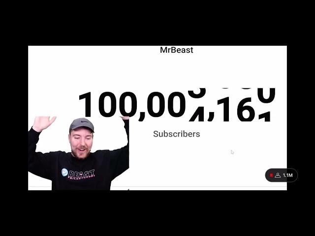 MrBeast hitting 100 million subs! (LIVE)