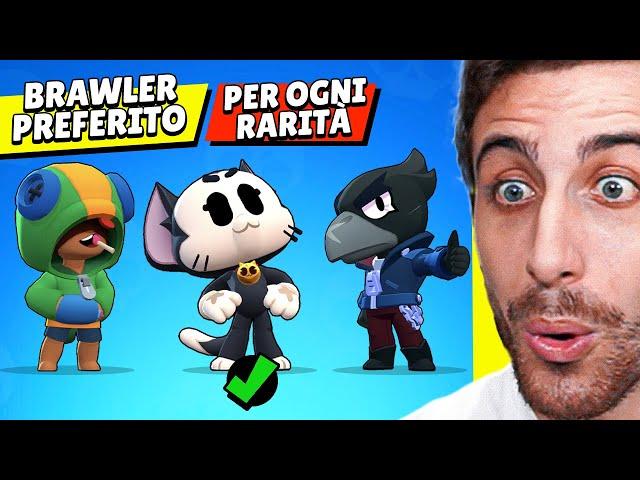 Scelgo e Gioco col Mio BRAWLER PREFERITO per Ogni Rarità! Brawl Stars ITA!