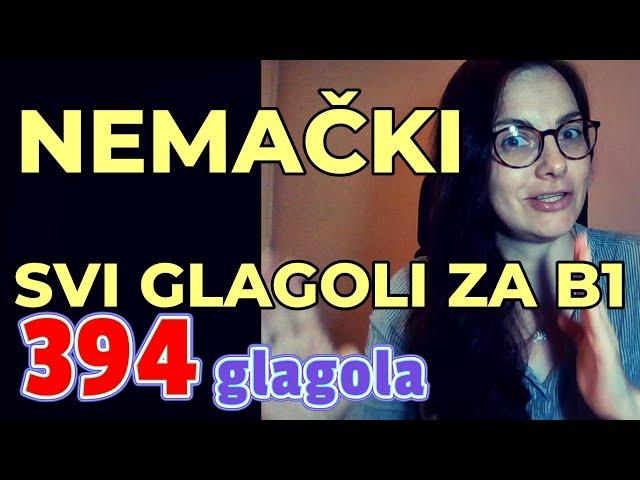 NEMAČKI - SVI GLAGOLI ZA NIVO B1 NOVA AŽURIRANA LISTA GLAGOLI SU UZETI IZ KONVERZACIJSKOG MATERIJALA