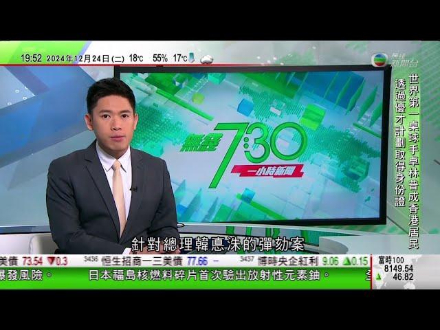 無綫TVB 730 一小時新聞｜醫生憂市民遊日本回港後或增本地爆發流感風險 籲外遊攜帶快測盡早診斷｜土耳其炸藥廠爆炸釀12死4傷｜美國「帕克號」太陽探測器創距日最近紀錄 科學家冀解開兩大謎團｜TVB