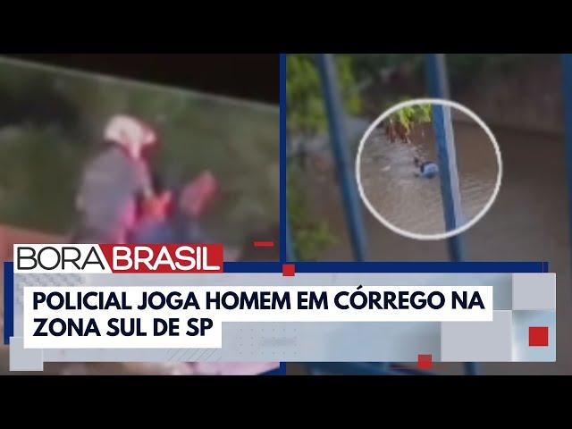 Corregedoria da PM investiga policial que jogou homem de cima de ponte em SP | Bora Brasil