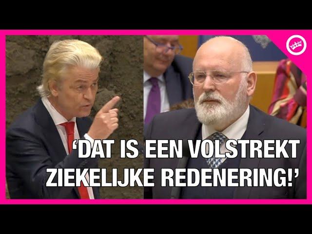 Geert Wilders SLOOPT COMPLOTTHEORIE van jij-bakkende Frans Timmermans