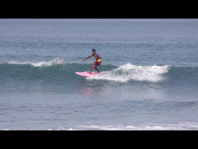 Quiksilver bali surf academy coach and friends testing the equipment