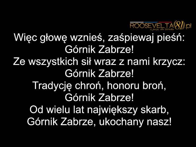 Oficjalny hymn Górnika Zabrze! (audio + tekst)