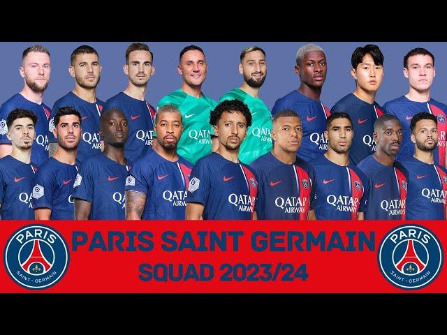 PARIS SAINT-GERMAIN Squad Season 2023/24 | PSG | FootWorld