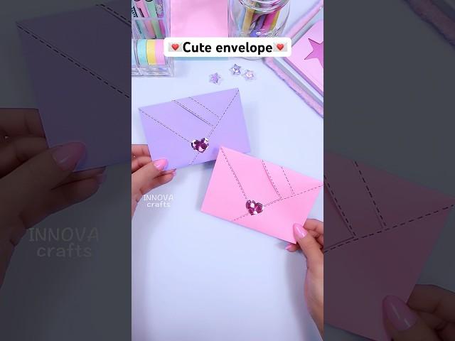 DIY envelope  Paper crafts / Cute gift ideas #diy #craft #art #papercraft #origami #innovacrafts