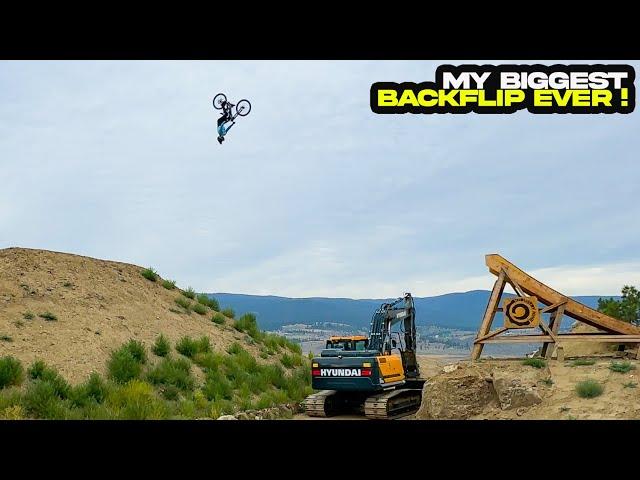 THE BIGGEST BACKFLIP OF MY LIFE!  Matt Macduff's Big Air Compound