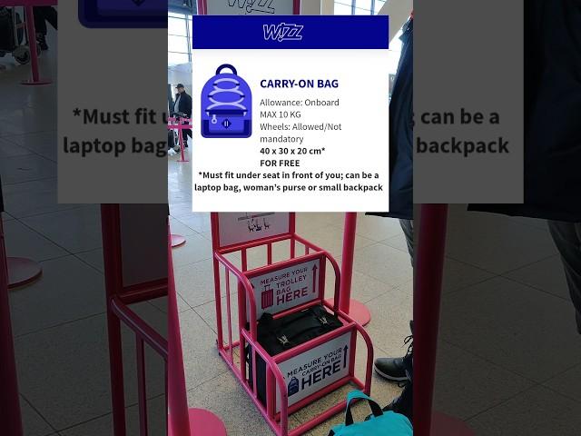 Wizz Air Cabin Bag Size Check