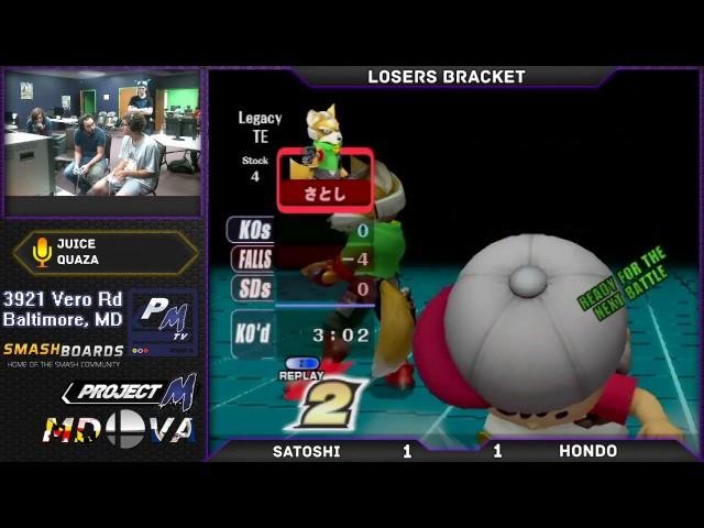 S@X 6/5/17 - Satoshi (Fox) vs Hondo (Fox, Ness) - Losers Bracket