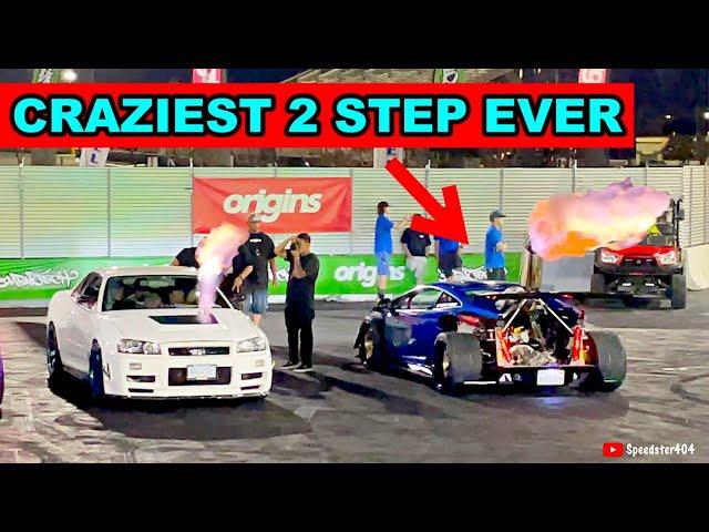 CRAZIEST 2 Step Competition Ever! Skyline R32 vs R33 vs R34 vs R35 vs 2JZ vs Mustang vs Aventador