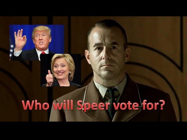 Donald Trump vs. Hillary Clinton - Who will Speer vote for?