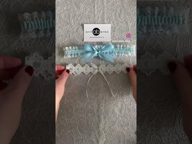 Wedding garters, Something Blue, Anita Benko Bridal #wedding