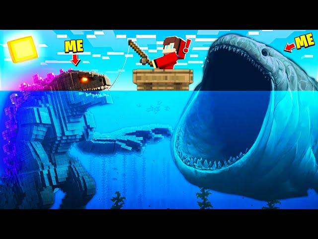 PRANKING AS OP SEA MONSTERS IN MINECRAFT!