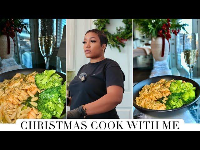 Cook with me | Christmas dinner | HEALTHY HOLIDAY SHRIMP ORZO ​⁠​⁠@tiahnamrose