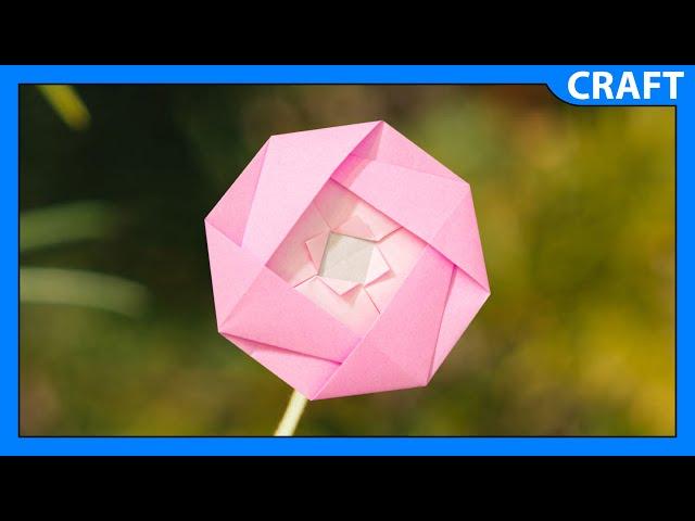 Easy Origami Camellia | Paper Flower