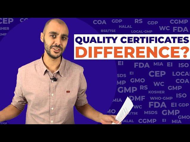 What is the difference between GMP, FDA, CEP, and more! #pharma