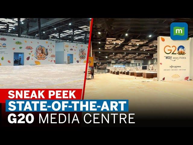 G20 Summit: MEA's Arindam Bagchi Gives A Tour Of G20 Venue's Media Center